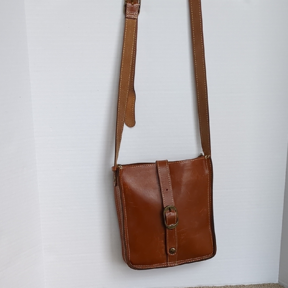 Patricia Nash Brown Crossbody Bag with Adjustable Strap